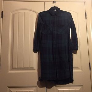 Oversized plaid shirt